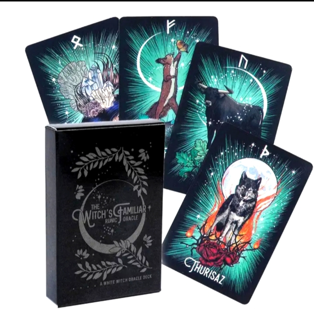 The witches familiar runic oracle card deck tarot